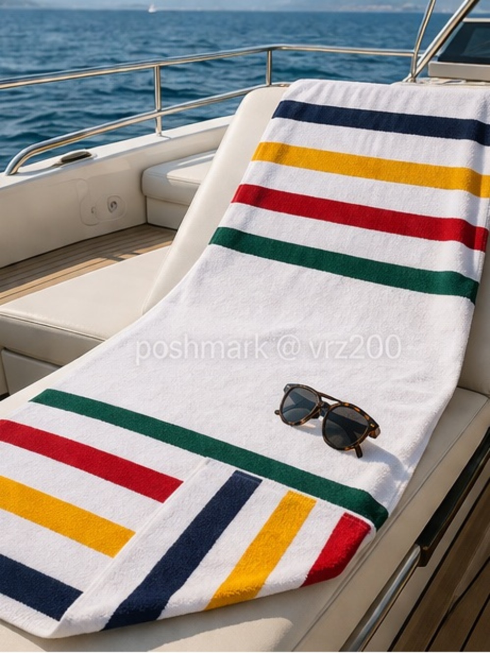 Hudson’s Bay HBC Stripes Iconic Blanket Print Towel